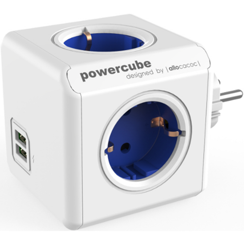 Разветвитель Allocacoc PowerCube Original USB синий