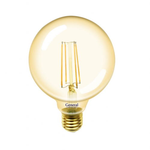 Лампа пр. Glden-g95s-10-230-e27-2700 зол General