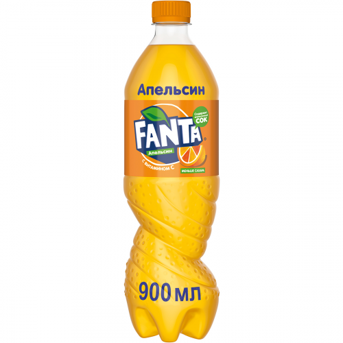 Напиток газированный Fanta Апельсин 0,9 л