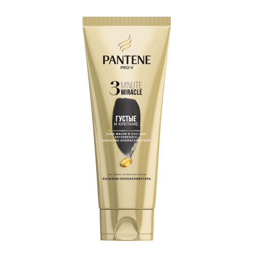 Бальзам-ополаскиватель Pantene Pro-V 3 Minute Miracle Густые и крепкие 200 мл