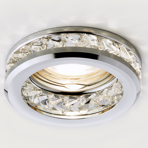 Светильник хрусталь mr16 Ambrella light K105 CL/CH