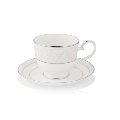 Чашка с блюдцем Noritake Монтвейл Платиновый кант 200 мл
