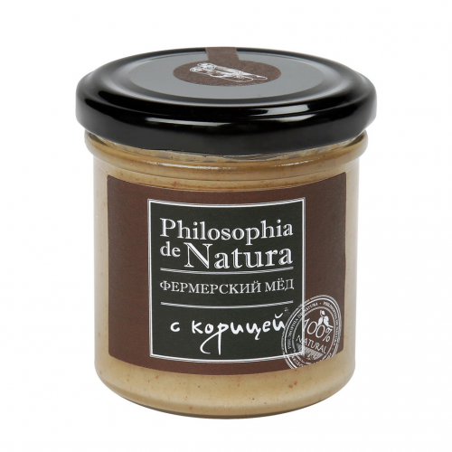 Мед Philosophia de Natura натуральный с корицей 180 г