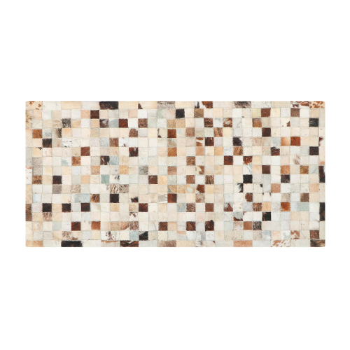 Коврик серый/бежевый Abc leather patchwork 120x60