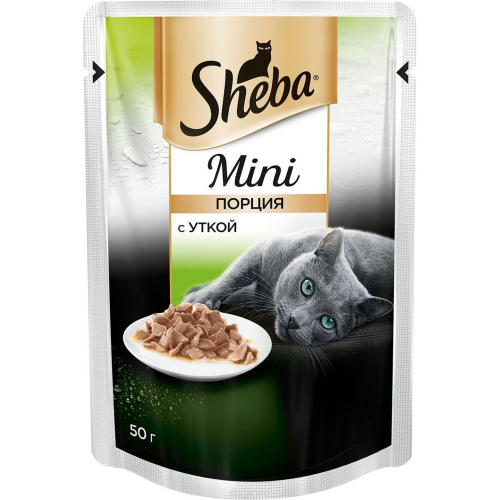 Корм для кошек SHEBA Мини порция с уткой 50г