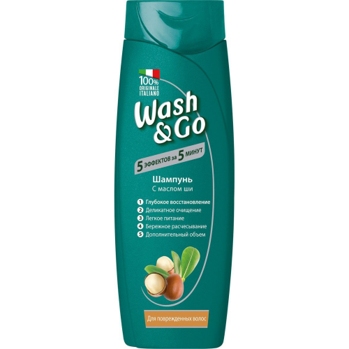 Шампунь для поврежд.волос Содалис wash&go 200 мл