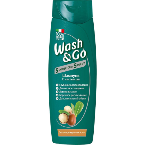 Шампунь для поврежд.волос Содалис wash&go 400 мл