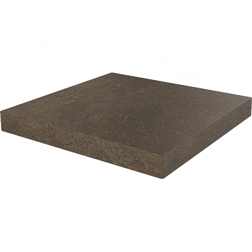 Плитка Kerama Marazzi Ступень угловая клееная Про Стоун коричневый 33x33 см DD600200R\GCA