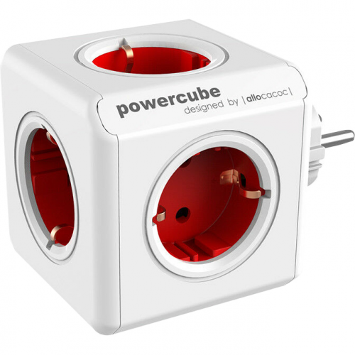 Разветвитель Allocacoc PowerCube Original красный 1100RD