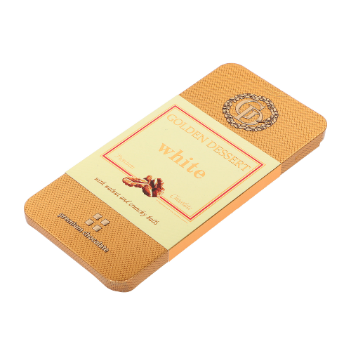 Шоколад белый GOLDEN DESSERT white с грецким орехом 95 г