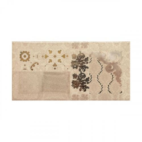 Декор Absolut Keramika Flores Beige 10x20 см