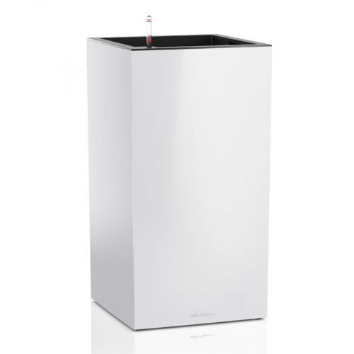 Кашпо Lechuza canto premium 40x40x76 белое