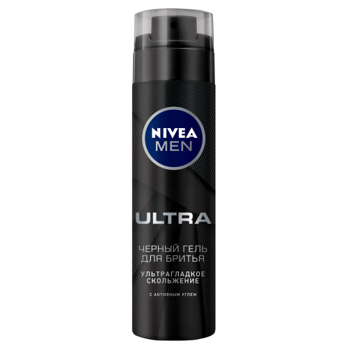 Гель для бритья Nivea Черный ultra 200 мл