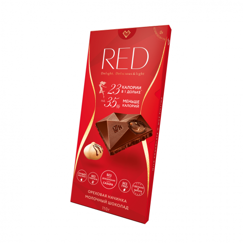 Шоколад Red Exclusive с ореховой начинкой молочный 110 г
