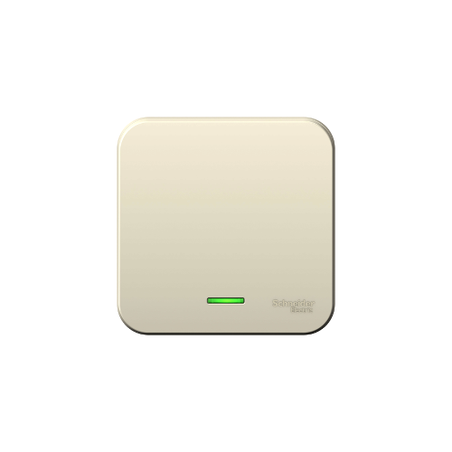Выключатель 1-клавишный подсвет. Молочн. Schneider Electric