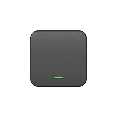 Выключатель 1-клавишный подсвет. Антрац. Schneider Electric