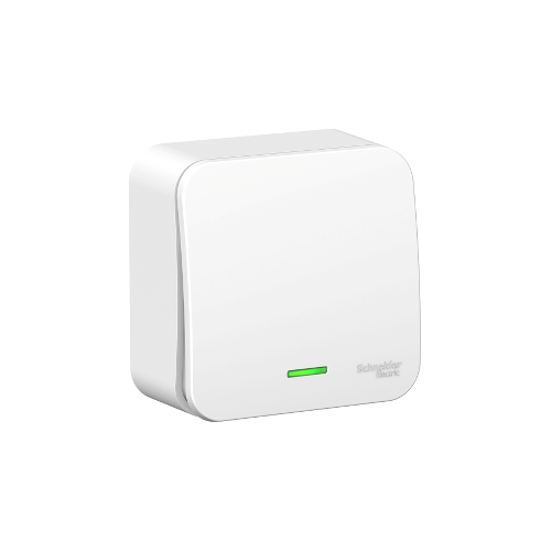 Переключатель 1-клавишн. Подсвет. Белый Schneider Electric