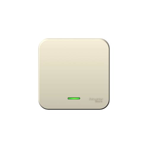 Переключатель 1-клавишн подсвет. Молочн. Schneider Electric