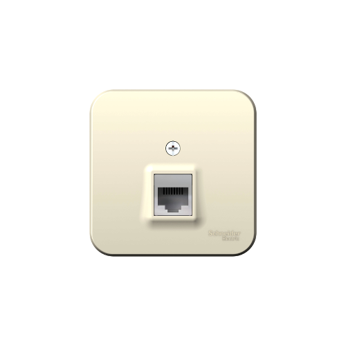 Розетка компьютерная rj45 кат.5e молочн. Schneider Electric