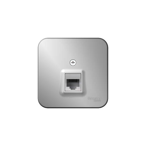 Розетка компьютерная rj45 кат.5e алюмин. Schneider Electric