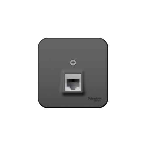 Розетка компьютерная rj45 кат.5e антрац. Schneider Electric