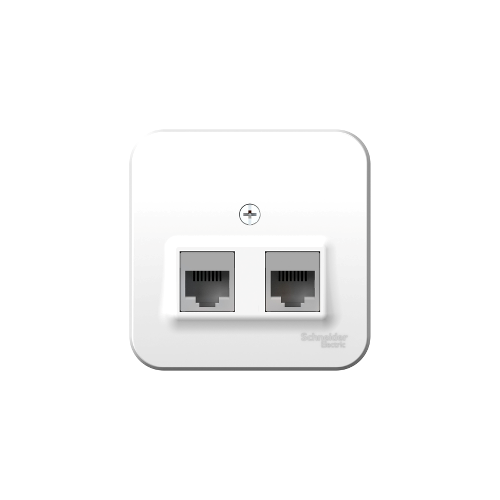 Розетка 2-ая компьютерная rj45 белый Schneider Electric