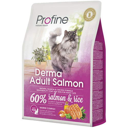 Корм для кошек PROFINE Derma С лососем 2кг