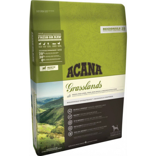 Корм для собак ACANA Grasslands ягненок, утка, яйцо, рыба 340 г