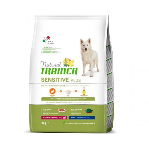 Корм для собак TRAINER Fitness3 No Grain Medium/Maxi Rabbit and Potatoes 3 кг