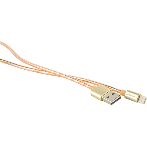Кабель Red Line S7 USB - Lightning золотой