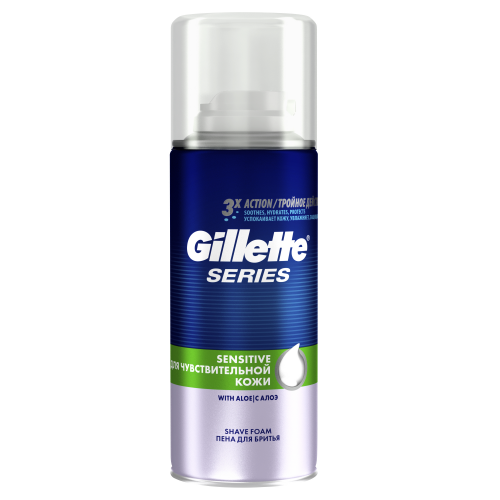 Пена для бритья Gillette Series Sensitive Для чувствительной кожи 100 мл