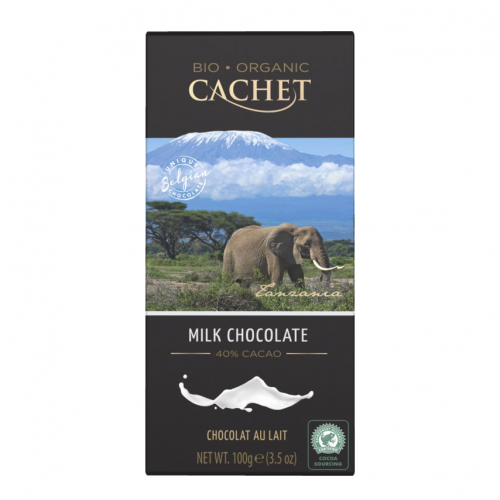 Шоколад Cachet Organic органический молочный 40% 100 г