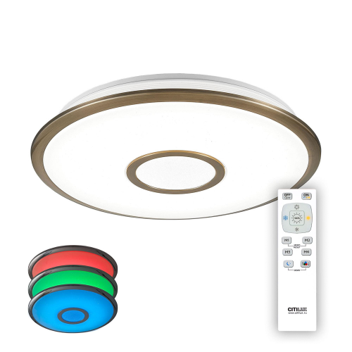 Светильник потолочный Citilux Старлайт с пультом CL70343RGB