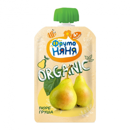 Пюре фруктовое ФрутоНяня Organic Груша 90 г