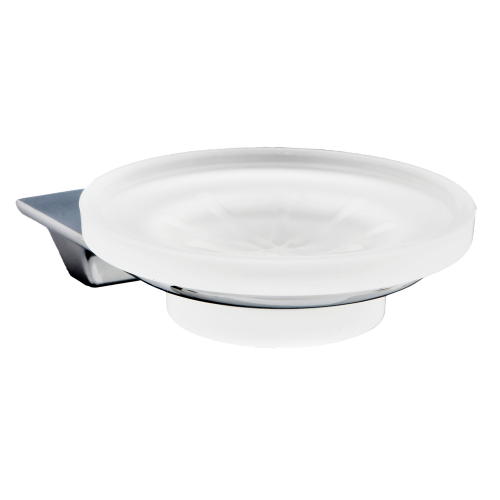 Мыльница стеклянная Wasserkraft хром