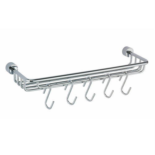 Полка-корзина с крючками Wasserkraft 42х6х12 см