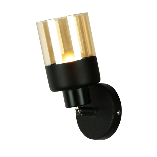 Светильник настенный J-light KENNY 3109/1W E27*1*40W черный/хром/прозрачный