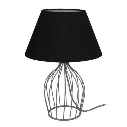 Настольная лампа J-light FILLY 1308/1T E27*1*60W черный/черный