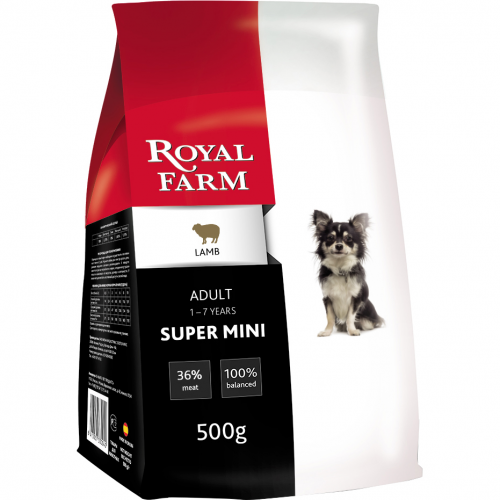 Корм для собак Royal Farm для супер мелких пород ягненок 500 г