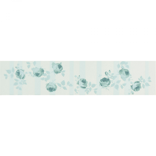Бордюр Ascot Ceramiche England EG30LR List Acqua Romantico 7,1x33,3 см