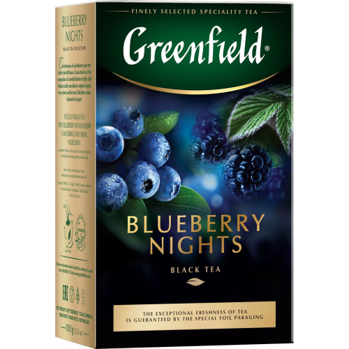 Чай черный Greenfield Blueberry Nights листовой 100 г