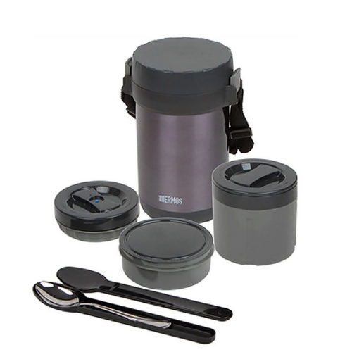 Термос с пластиковыми контейнерами и ложкой тм Thermos jbg-1800 food jar 1.8л