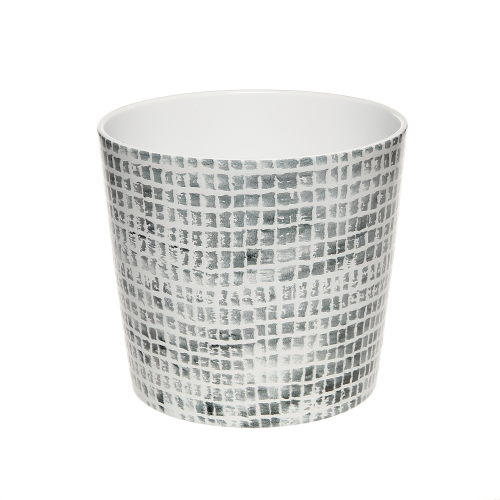 Кашпо Scheurich 870 grey pattern 21 см