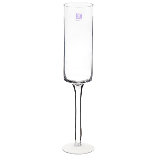 Ваза стеклянная на длинной ножке Bx glass