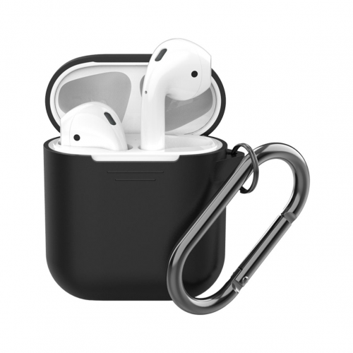 Чехол Deppa 47014 для наушников AirPods, черный