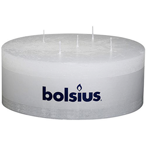 Свеча Bolsius rustic white 7х18.5 см