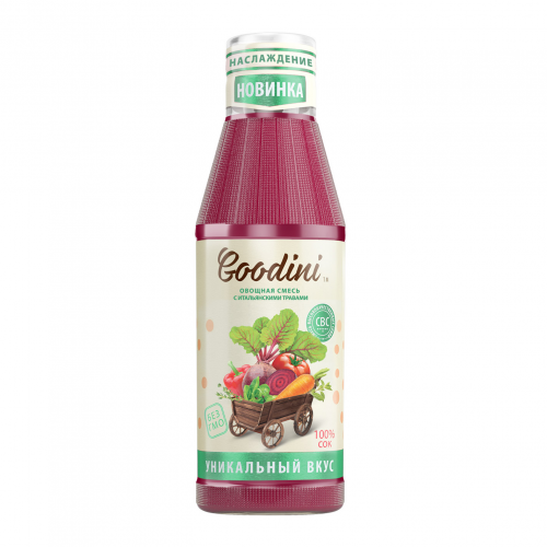 Сок Goodini Овощная смесь с итальянскими травами 0,75 л