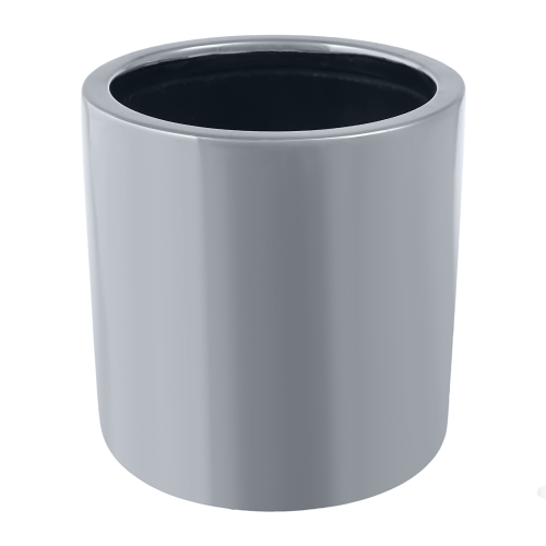 Кашпо Pottery Pots Puk 15х15 см серебро