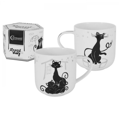 Кружка 0.5л Carmani crazy cats Кошка с котятами