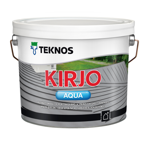 Краска Teknos матовая белая Kirjo Aqua PM1 3/2,7 л